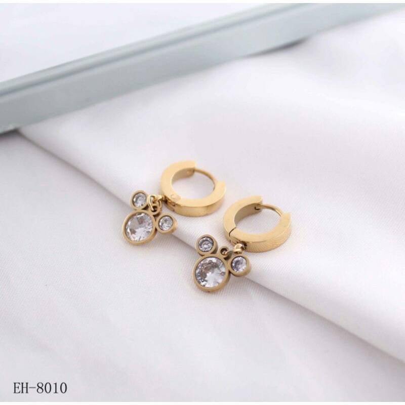 anting anak mickey gold titanium anti karat