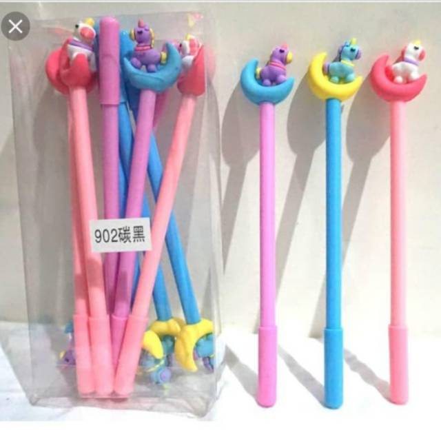 

Pulpen gel unicorn bulan /bulan unicorn sale murah 12.000 3biji