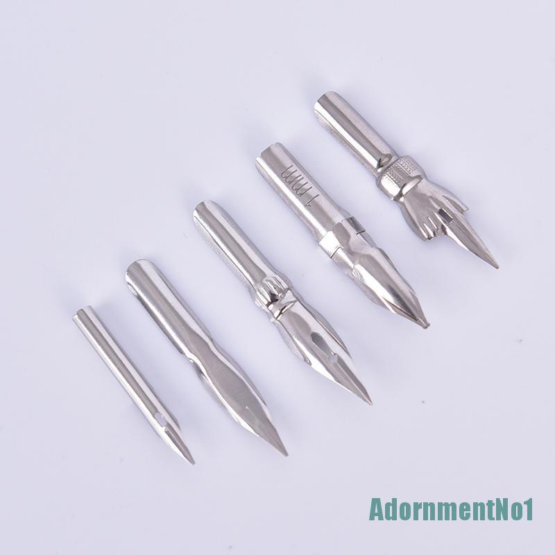 (AdornmentNo1) Set Pena Kaligrafi 5 Nib Dengan 1 Ujung