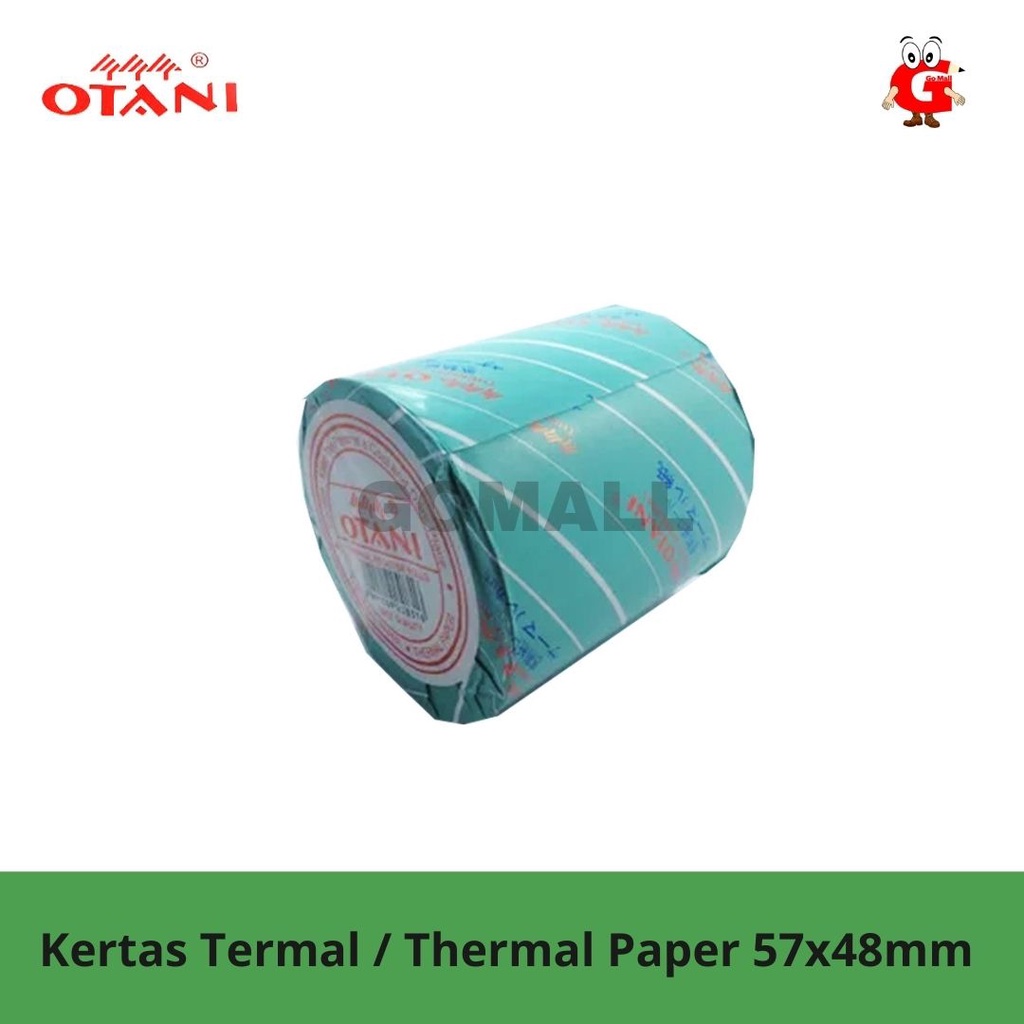 

Otani Kertas Thermal Paper Kasir POS 57x48mm Isi 10 Roll 1 Slop