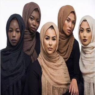Jilbab Pashmina Crinkle shawl pasmina negro shawl Jilbab Pashmina Crinkle shawl pasmina negro shawl