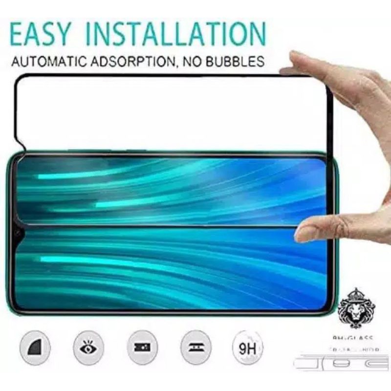 TAMPERED GLASS FULL COVER REDMi NOTE 8 PRO KUALITAS PREMIUM