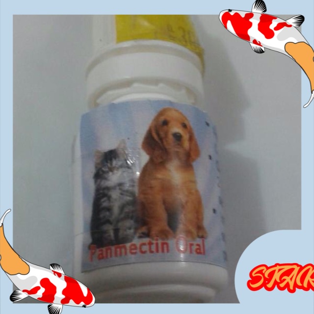 Obat minum kucing anjing kelinci hewan panmectin oral kutu jamur scabies demodex parasit