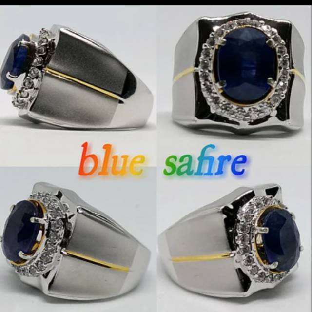 NATURAL BLUE SAFIR AFRIKA TOP HQ DI JAMIN MANTAB