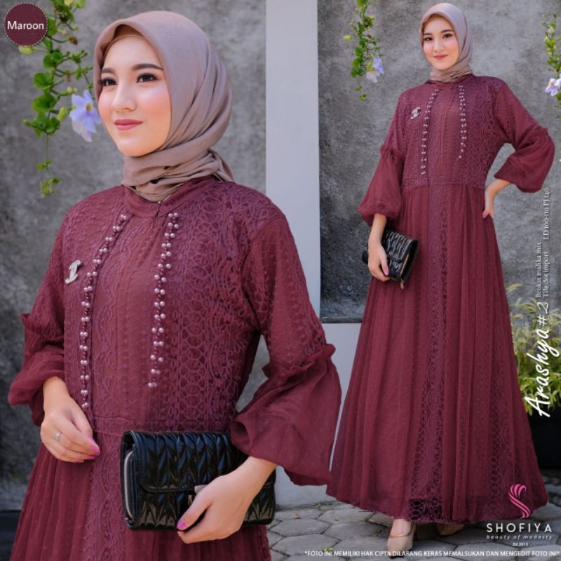 Galeri Azifa Arashya ori Shofiya / gamis brukat
