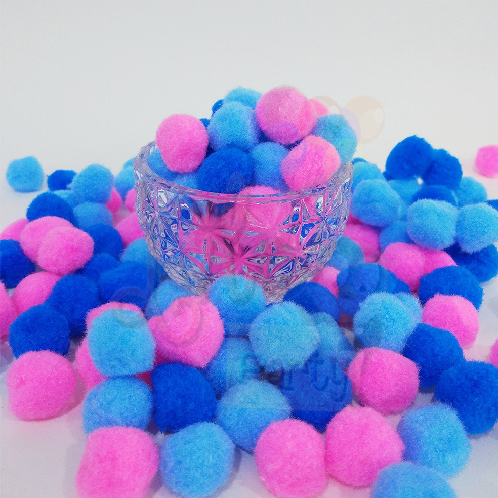 Bola Kain Kapas / Pom Pom Bulat Warna Warni / Hiasan Dekorasi Pesta / Party Accessories for Desert T