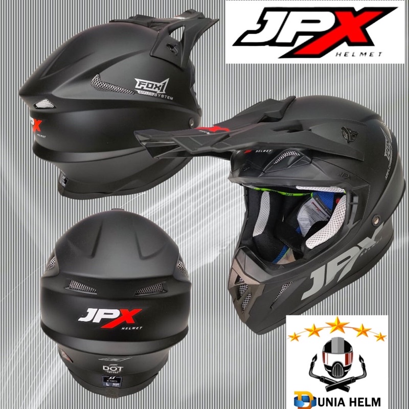 Helm Cross Jpx black doff original