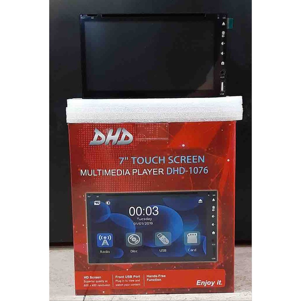 Promo TV DVD Double Din Mobil DHD-1076 Murah Berkualitas
