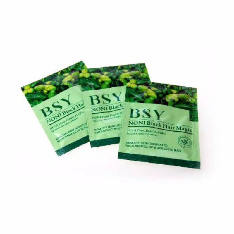 (ecer) SHAMPO BSY NONI BLACK HAIR MAGIC HOLO 3