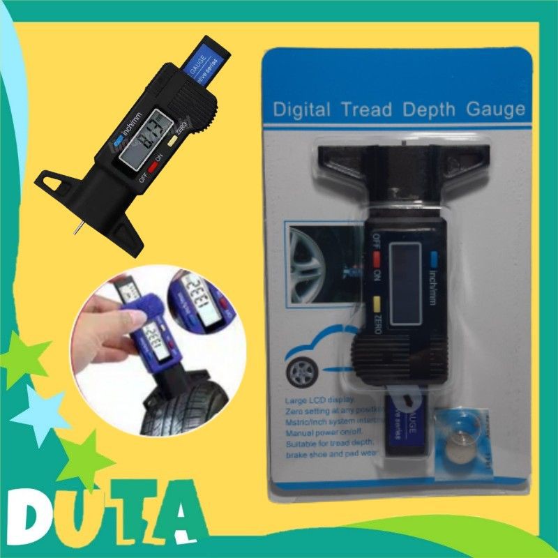 Jual Digital Tyre Tread Depth Gauge Alat Ukur Ketebalan Ban Ukur