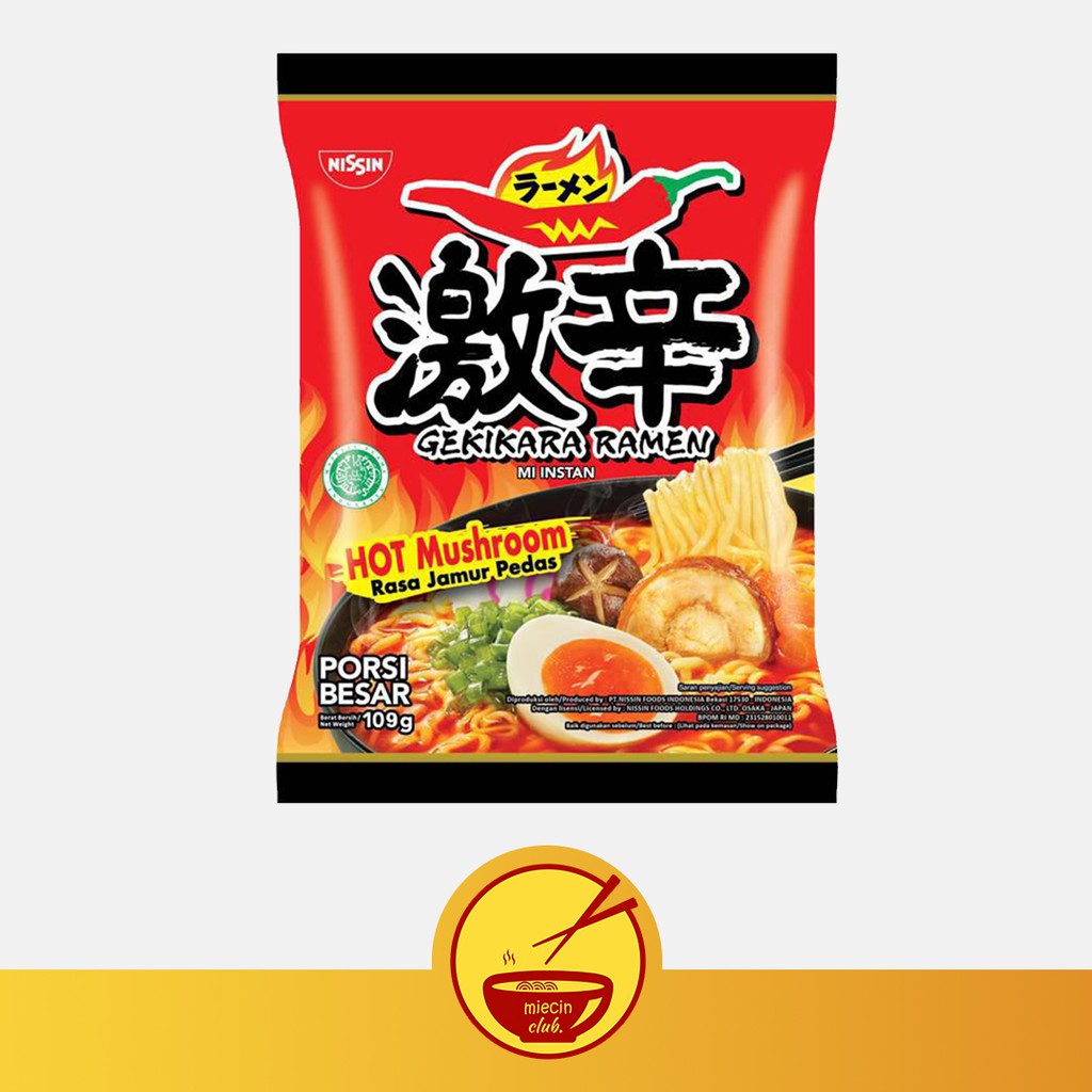 

Nissin Ramen Gekikara Hot Mushroom / Jamur Pedas