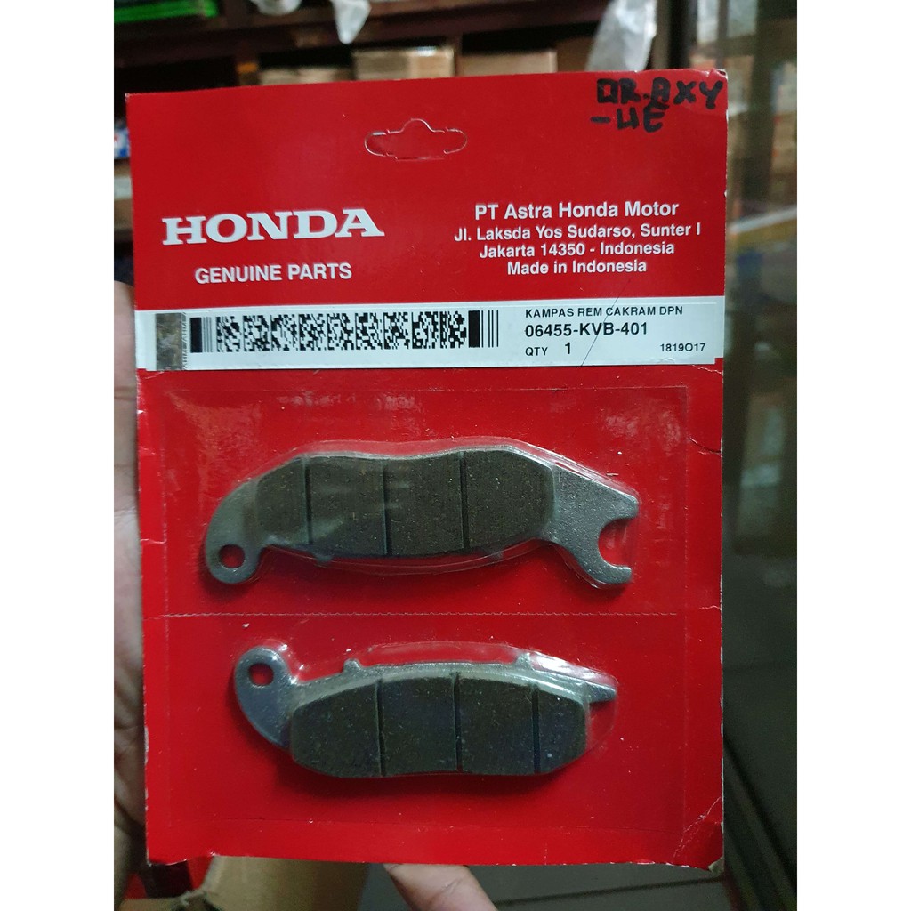 Kampas Rem Cakram Depan 06455-KVB-401 AHM