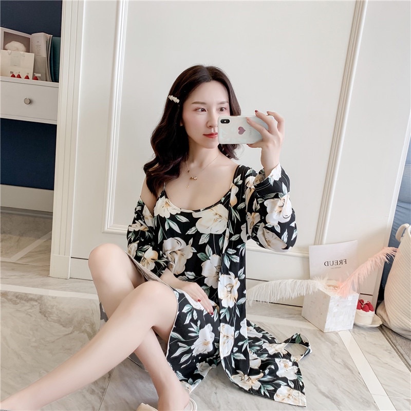 JC- Set Daster Kimono 2in1 Import / Daster Kimono Premium Wanita Import / Kimono Set Wanita Korea Murah