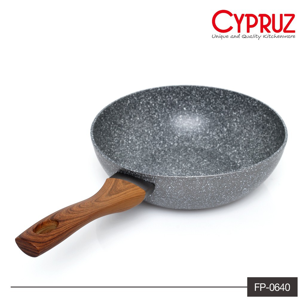 Penggorengan Cypruz FP-0642 Fry Wok Cypruz Marble Series 26cm