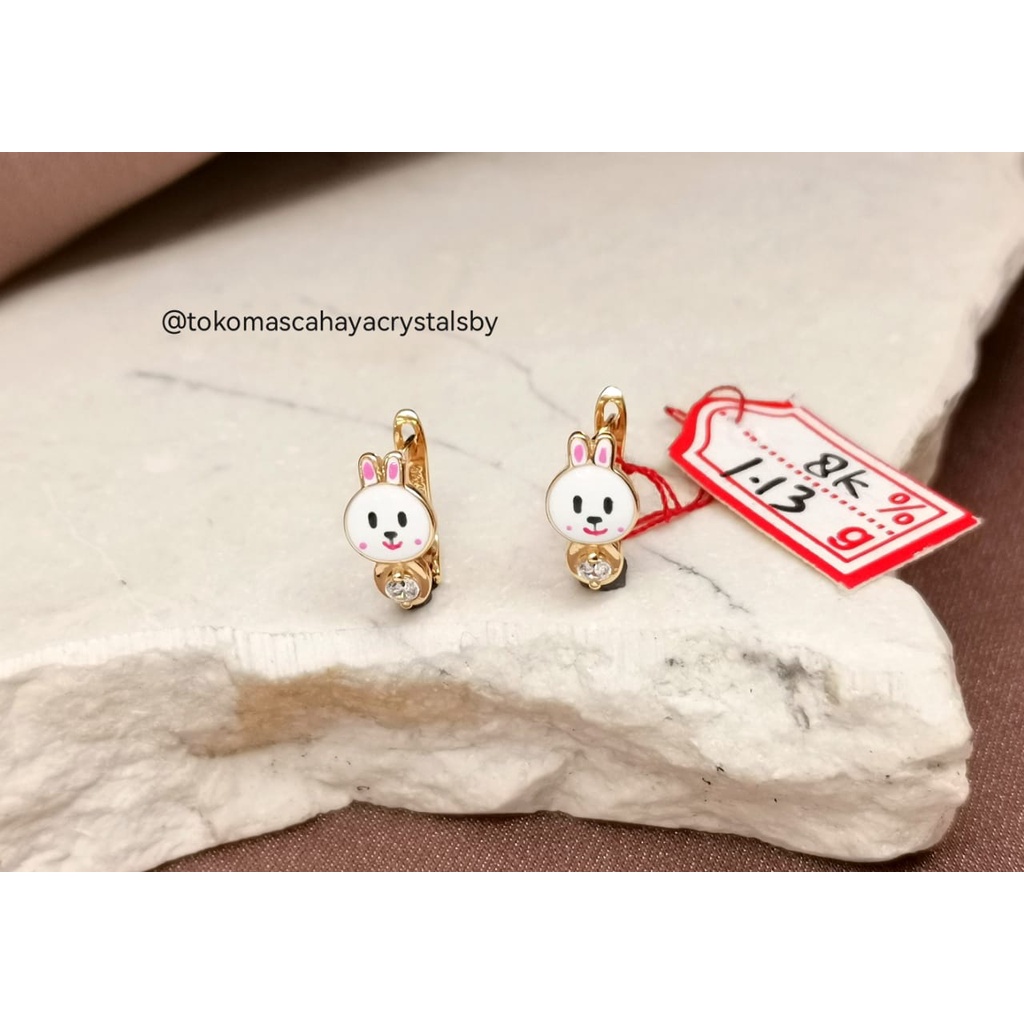 Anting Anak Anak Kartun Emas kadar 8k 37.5% 375