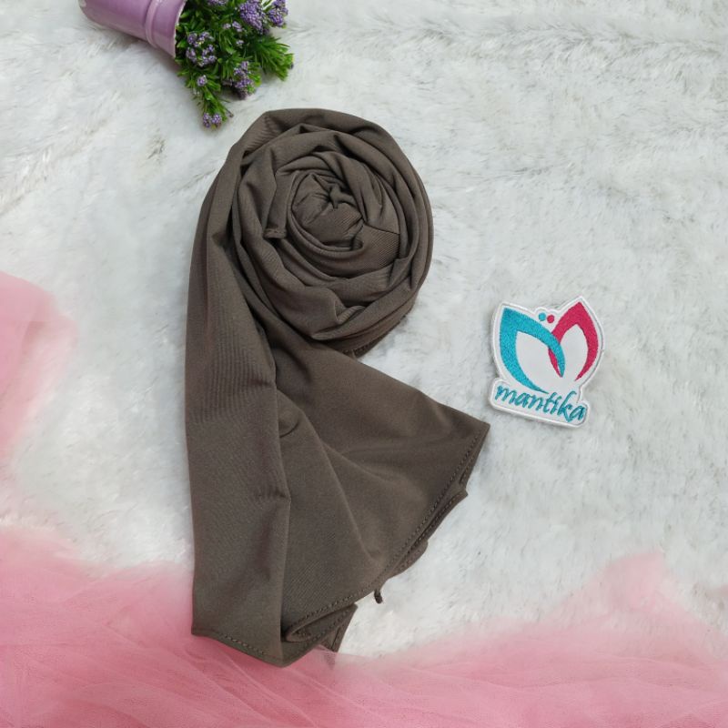 PASHMINA KUPING JERSEY NUNA HIJAB INSTAN PASHMINA VIRAL-Chino