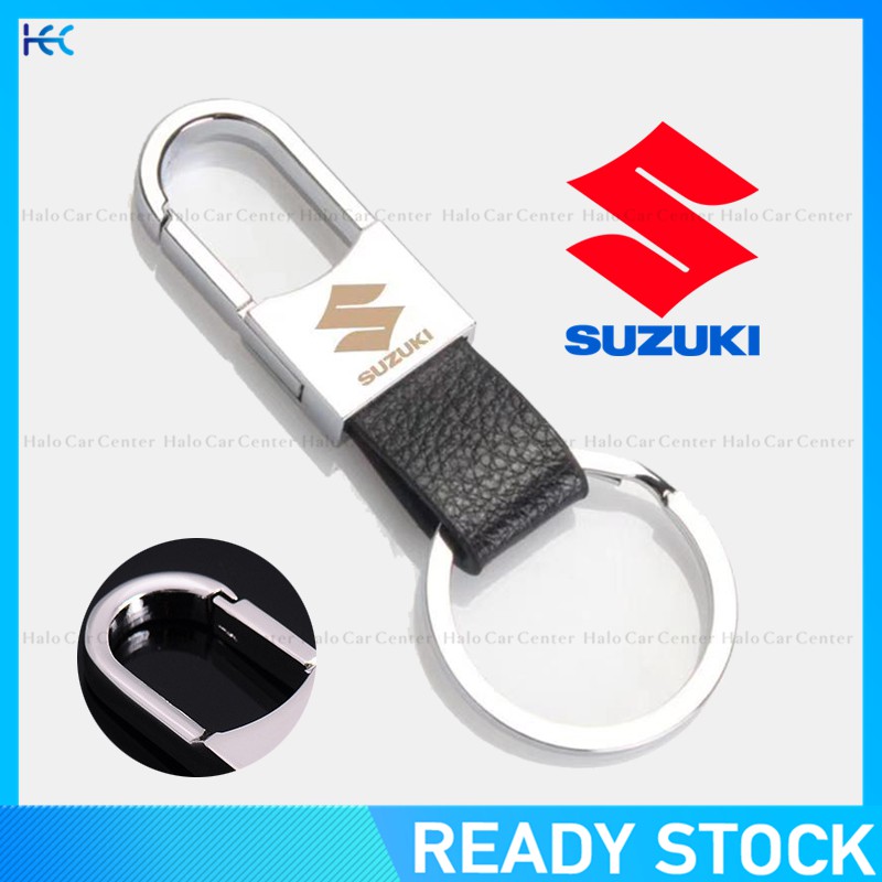 【Ready Stock】 Leather Strap Keyring Motorcycle Keychain Car keychain for car