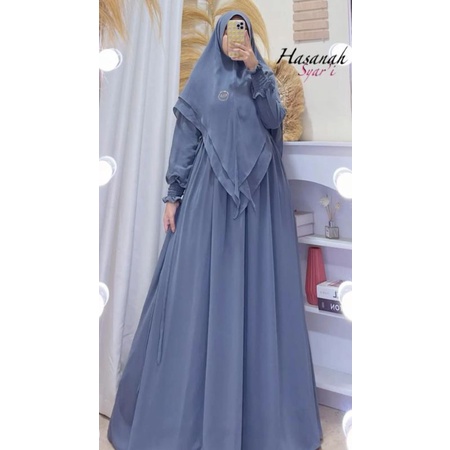 GAMIS SYARI/HASANAH SYARI JUMBO_GAMIS CERUTY BABY DOLL PREMIUM