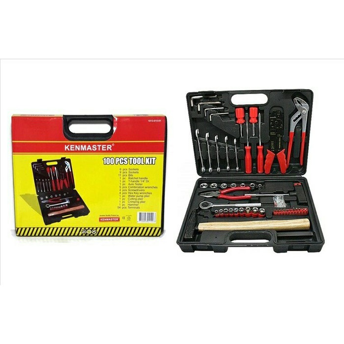 Kenmaster Tool Kit 100 Pcs N2 KM - Alat Tukang Lengkap 100pcs