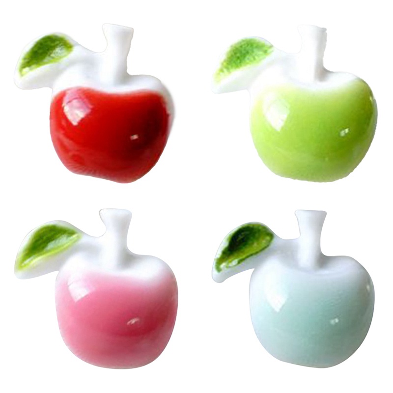 Anting Bentuk Apel Warna-Warni Bahan Keramik Untuk Hadiah