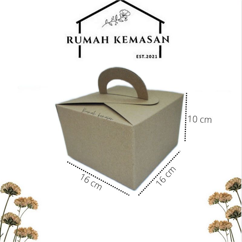 

Box kraft handle uk 16×16×10
