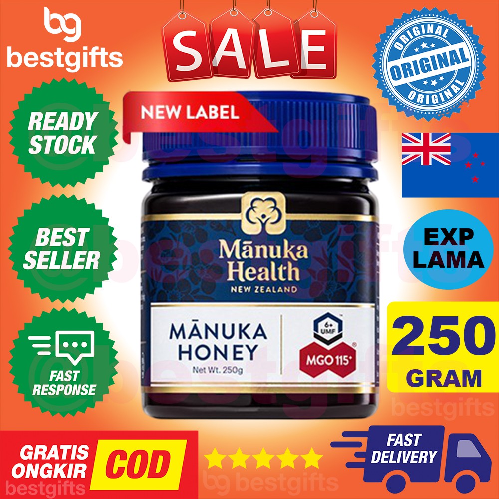 MANUKA HEALTH MADU MANUKA HONEY BLEND MGO100 MGO 100 ANTI BIOTIK BAKTERI DAYA TAHAN TUBUH 250 GRAM