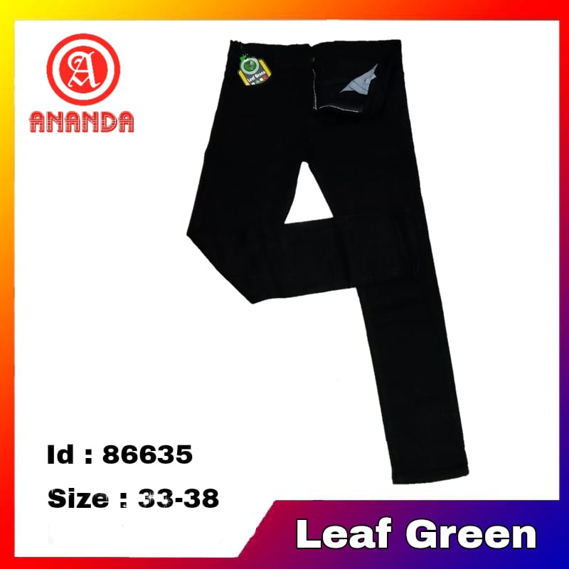 celana panjang pria dewasa leaf green levis soft jeans hitam pensil tempe