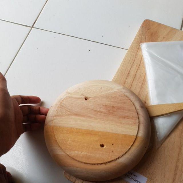 Cobek Kayu Mahoni Dan Ulegkan Kayu Jati