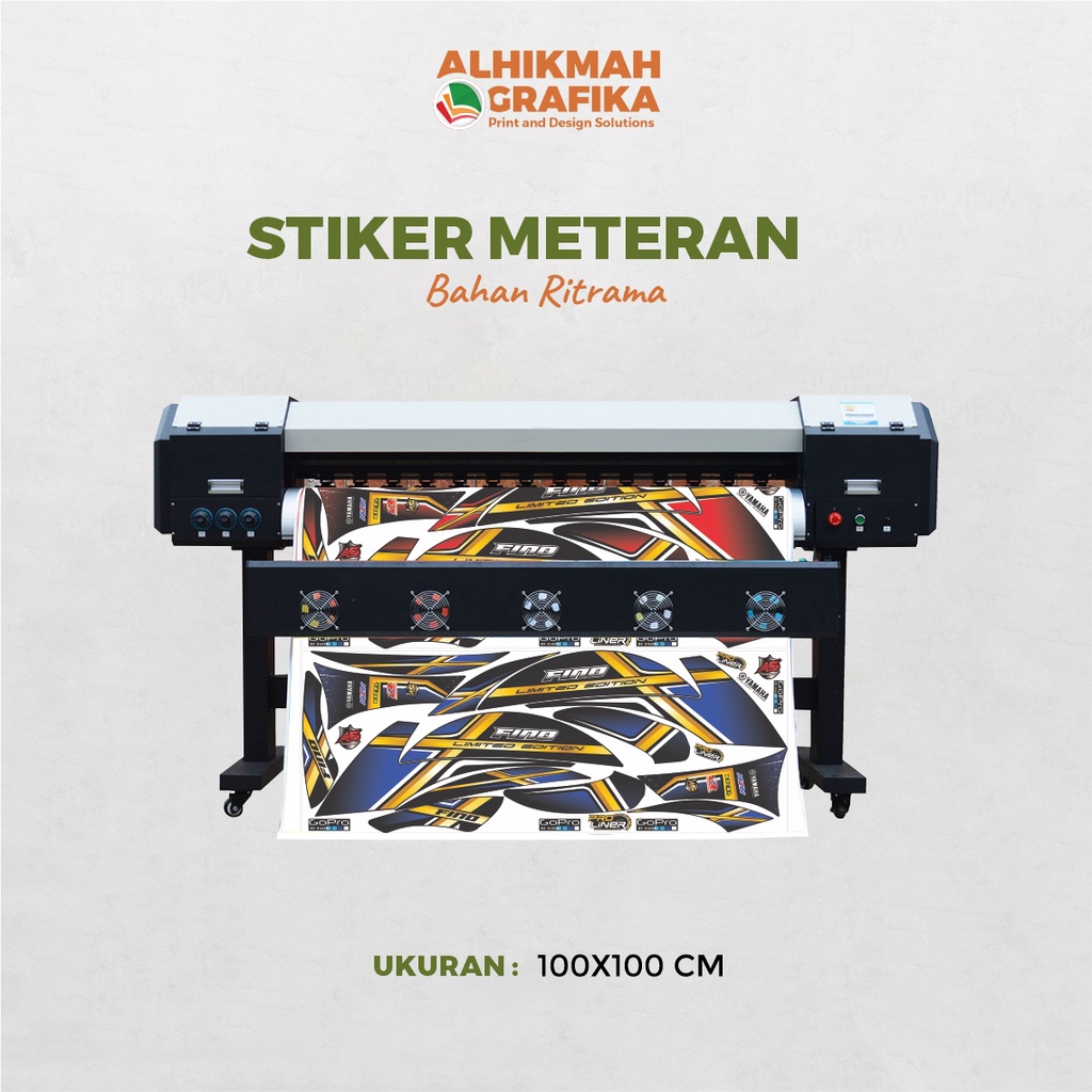 

Cetak Stiker Meteran Bahan Ritrama/Duratac Vinyl Putih Susu dan Transparan