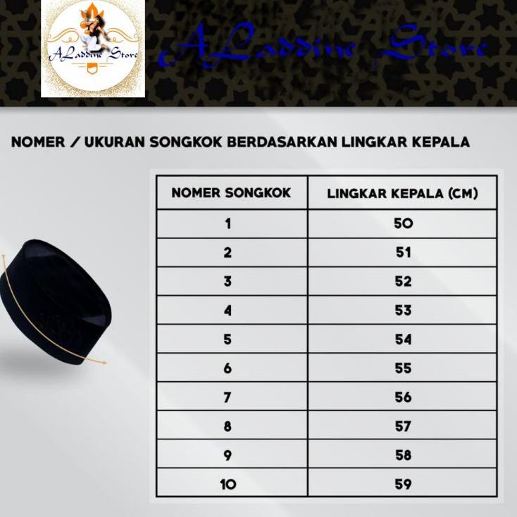 Terbagus.. Songkok Hitam ceper tinggi 6 cm, 7 cm, 8 cm, 9 cm, Peci hitam ceper kopiah hitam pendek b
