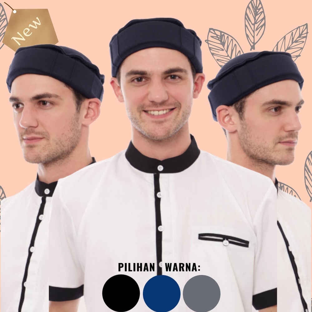 Peci Kopiah Songkok Pakol Taliban Warna Abu Tua Allsize Dewasa Original Premium Quality