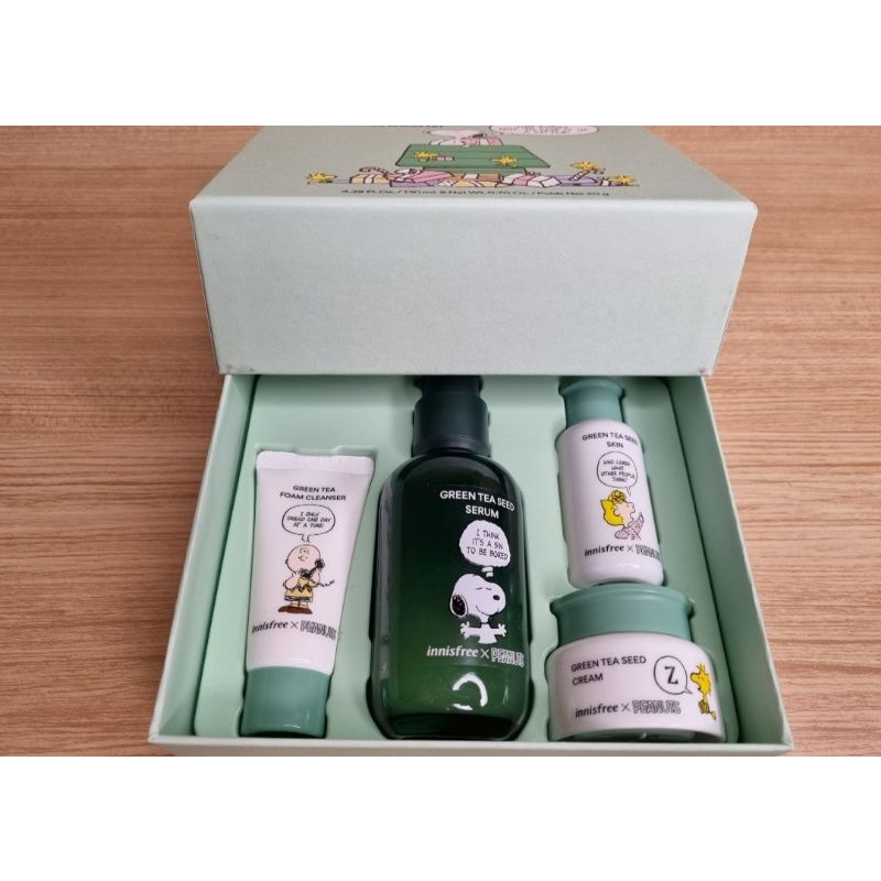 innisfree x peanuts green tea serum