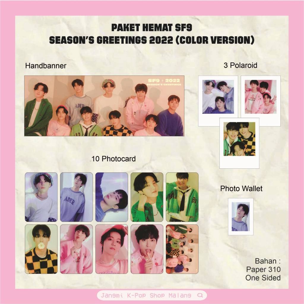 Fankit SF9 - Season's Greetings 2022 | SF9 - Season's Greetings 2022 | Fankit SF9 | Merchandise SF9 