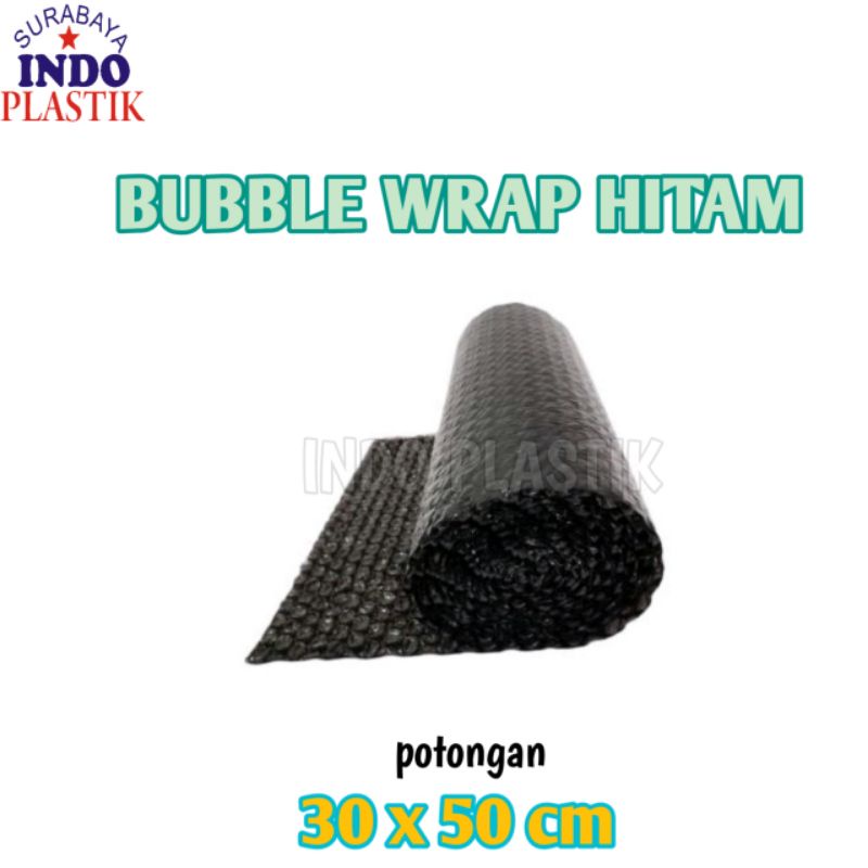 

BUBBLE WRAP HITAM POTONGAN WRAPPING PLASTIK GELEMBUNG PENGAMAN PACKING