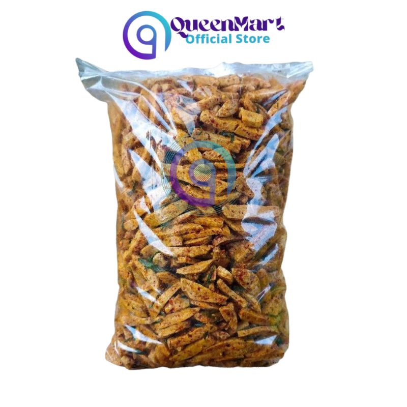 

Basreng pedas extra daun jeruk 1 kg baso goreng stik