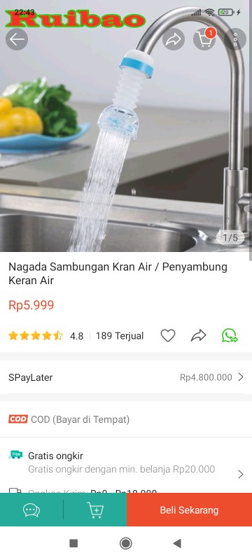 Nagada Sambungan Kran Air / Penyambung Keran Air