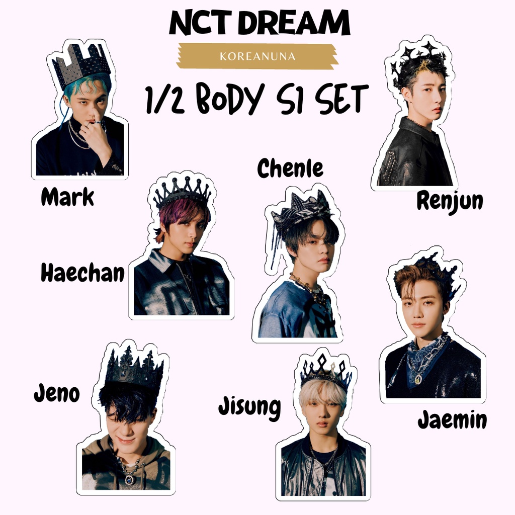 Stiker Kpop Nct Dream Member Anime Cartoon Lucu Aesthetic Sticker Deco Jurnal Hp Laptop Glossy Water
