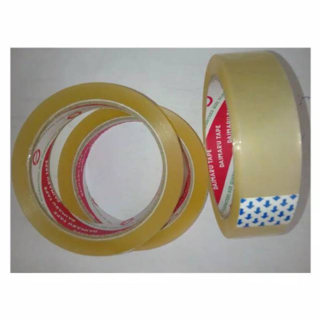 Selotip 1 inch daimaru / selotip bening / solasi 1 inch / isolasi 1 inch