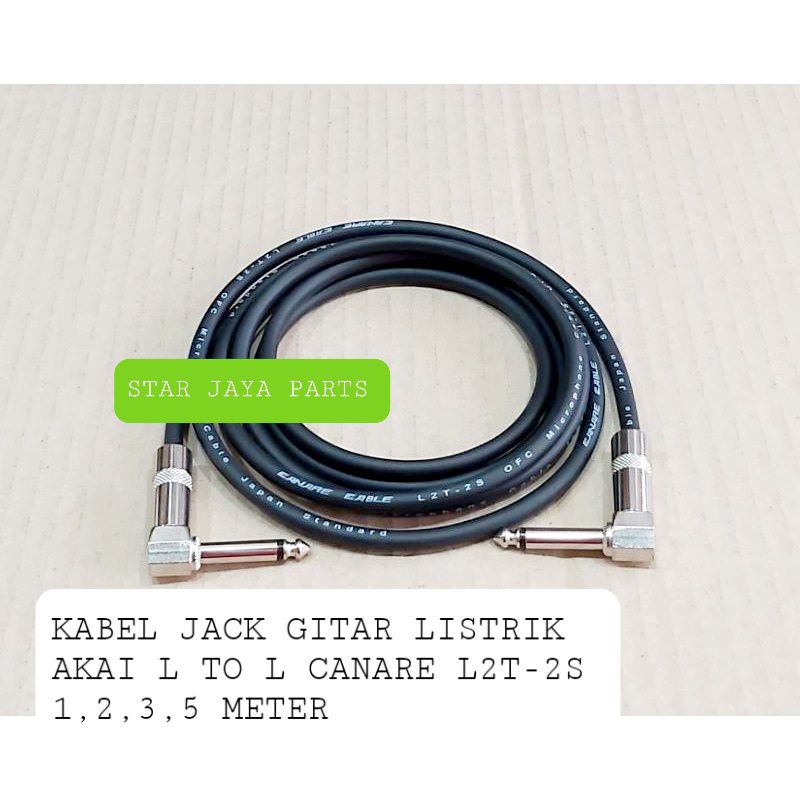 KABEL JACK GITAR LISTRIK AKAI L TO L CANARE L2T-2S JAPAN STANDARD