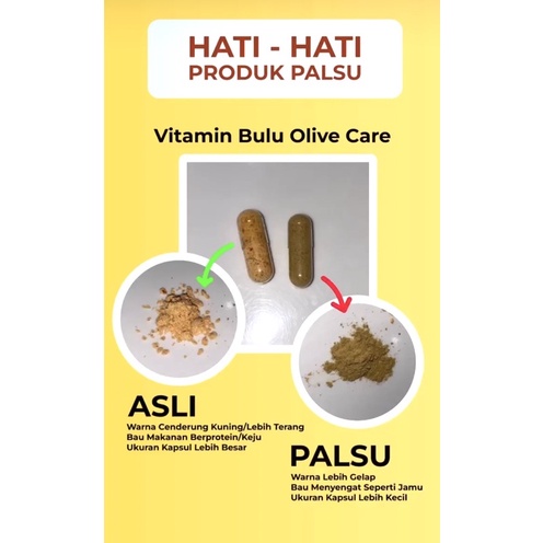 ( SATU KAPSUL ) OLIVE CARE VITAMIN KUCING KHUSUS ECER PER KAPSUL