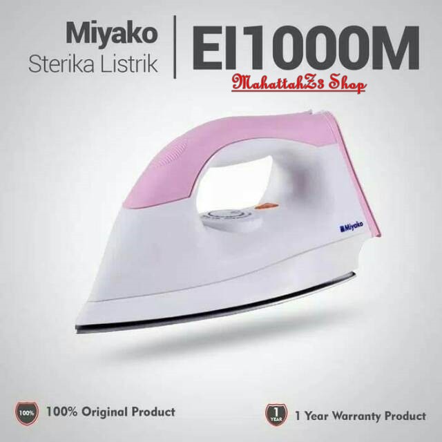 SETRIKA MIYAKO TYPE EI - 1000 - FREE BUBBLE/SETRIKA/setrika miyako/ setrika murah/miyako