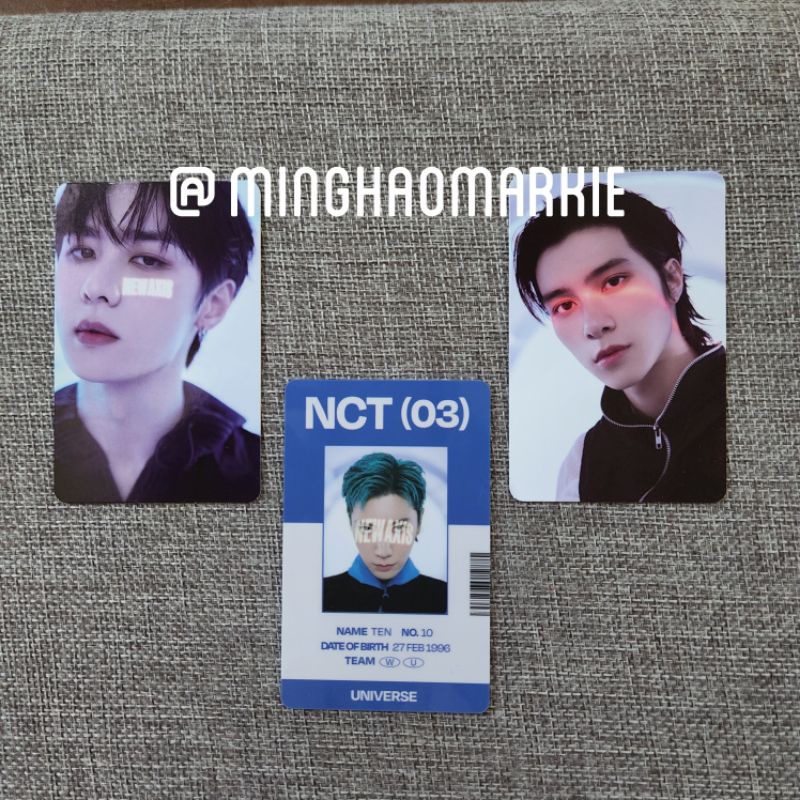 PC NCT MD Universe ID Card Concept Photo Card Trading Card Set Kun Xiaojun Ten WayV