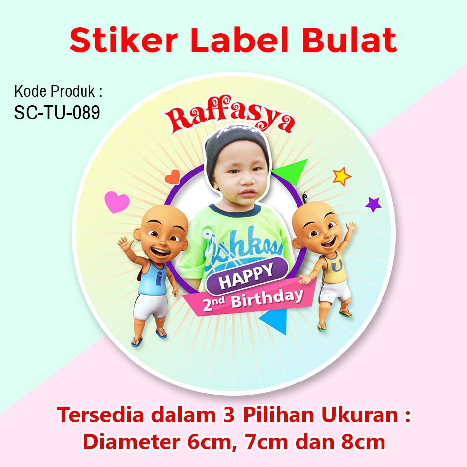 Stiker Ulang Tahun Anak - Desain Stiker Ultah Anak Bentuk Bulat Tips ...