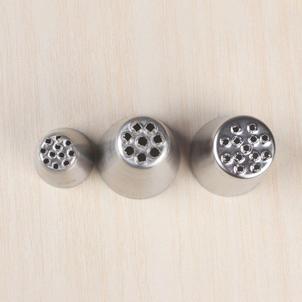 Nanas 3 Pcs Rumput Icing Nozel DIY Aksesoris Dapur Pastry Tips Alat Dekorasi Kue Cupcake Rusia Nozzle