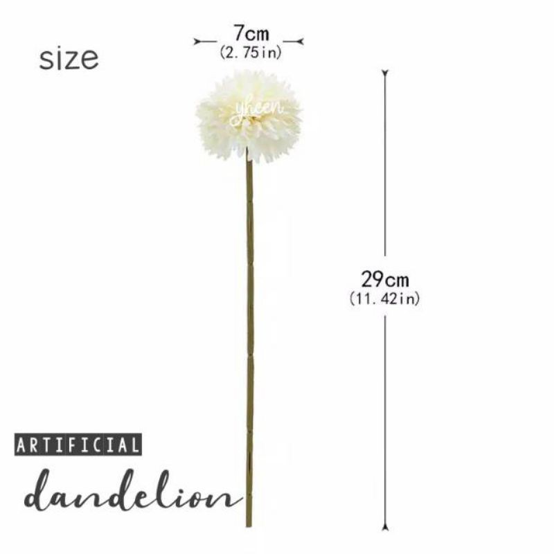 Artificial Dandelion Artifisial Bunga Pompom