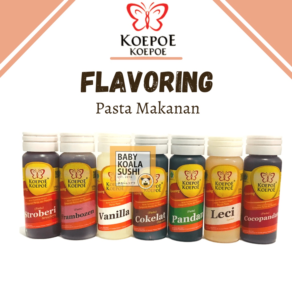 KOEPOE Pasta Kue Perisa Makanan 25 ml | All Variant