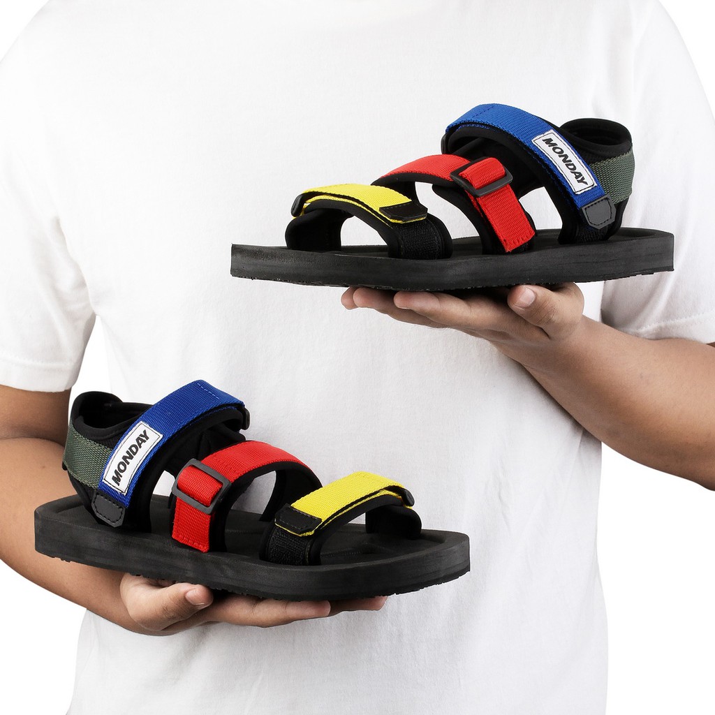 YAMI FULL COLOR | FORIND x Monday | Sendal Gunung Original Kulit Santai Kasual Pria Sandal Footwear