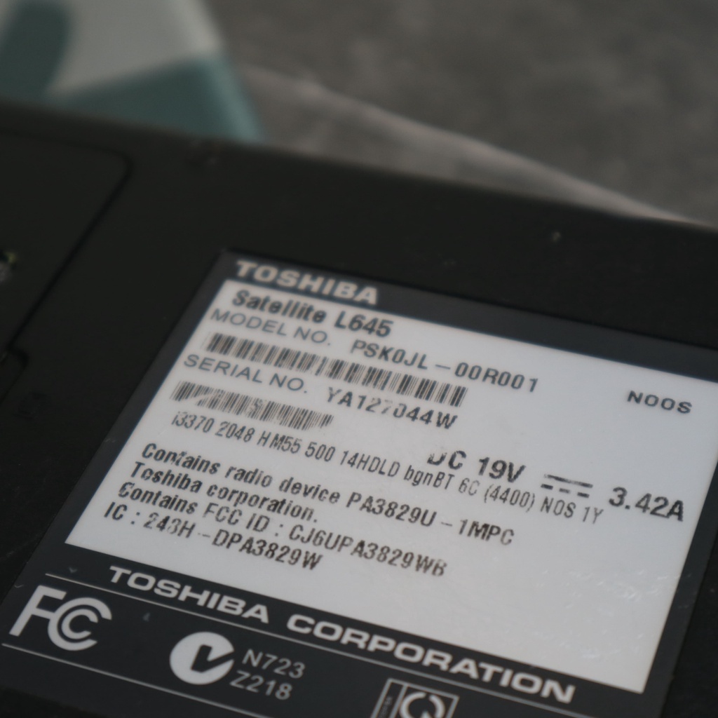 Laptop Core i3 Toshiba Satellite L645
