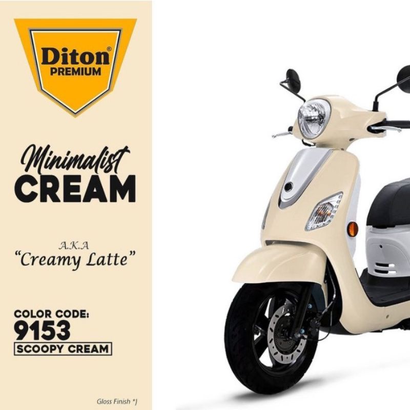 DITON PREMIUM 9153 SCOOPY CREAM H9153 CAT SEMPROT SPRAY PAINT WARNA PUTIH KREM tahan bensin bukan me