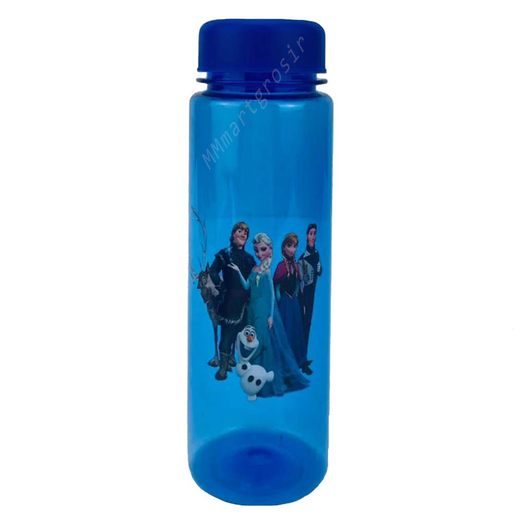 My Bottle / Botol minum Sarung Busa / karakter gambar Frozen / Biru tua / 500ml